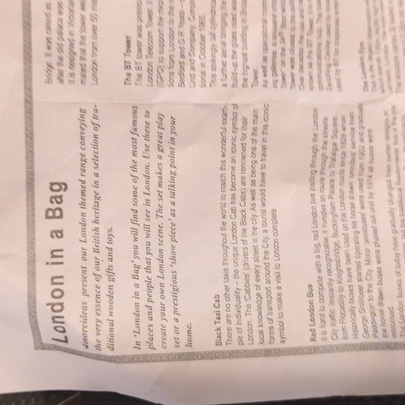 London toy block bag set NWT - Picture 10 of 12